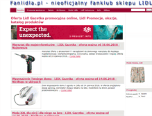 Tablet Screenshot of fanlidla.pl
